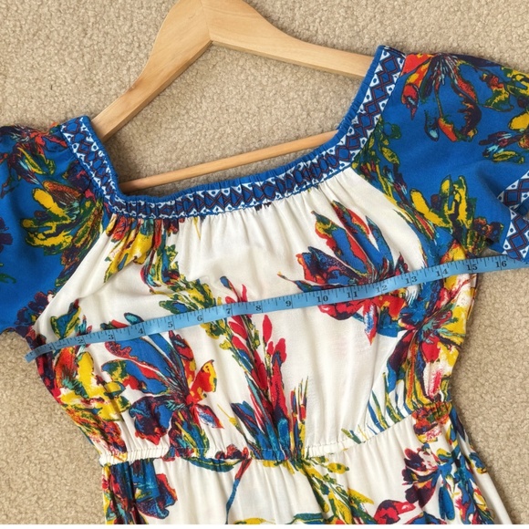 Flying Tomato High Low Dress Iconic Print On/ Off Shoulder Elastic Waist Small - Picture 6 of 11